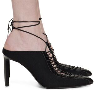 Givenchy “Achilles Noir” Sculpted Minimalist Heel Booties
